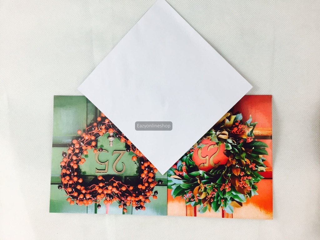 12 x Glossy Christmas Cards