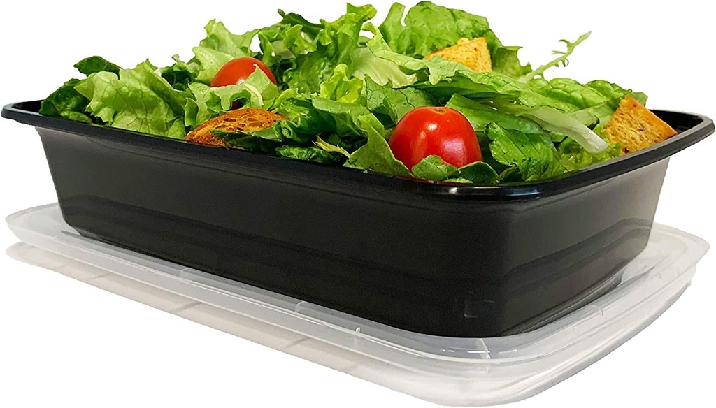 10 X Meal Prep Food Containers Microwavable BPA Free Plastic Lunch Box