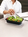 1 Compartment Meal Prep Containers Reusable BPA Free Plastic Food Storage Trays