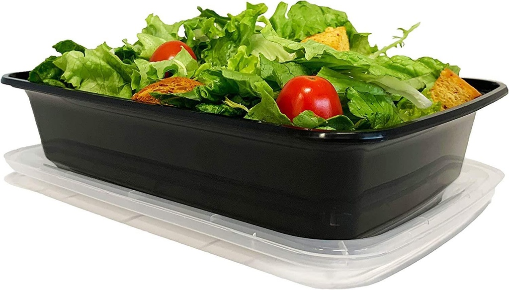 1 Compartment Meal Prep Containers Reusable BPA Free Plastic Food Storage Trays