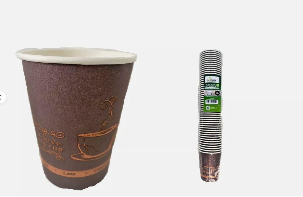 1000 x 8oz single wall coffee cup 235ml