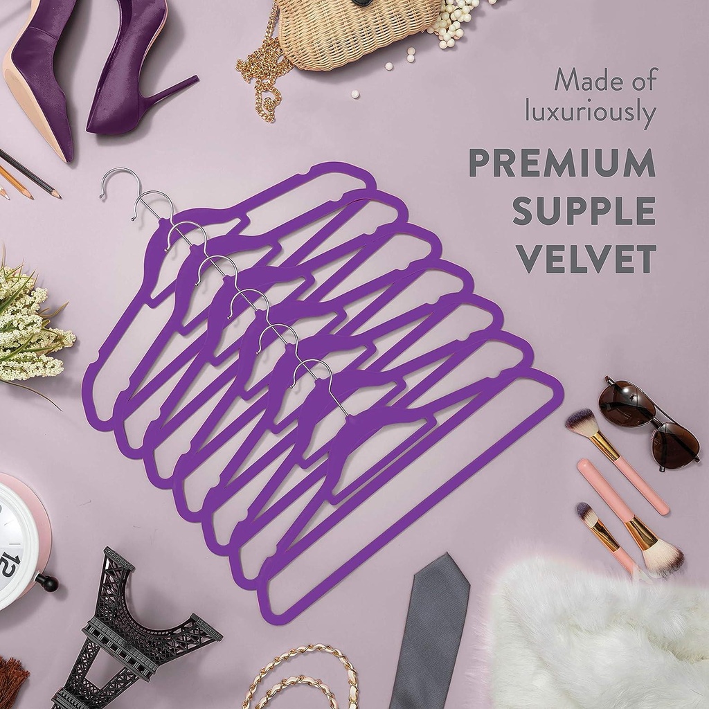 10 PK Velvet Hangers Set Packed