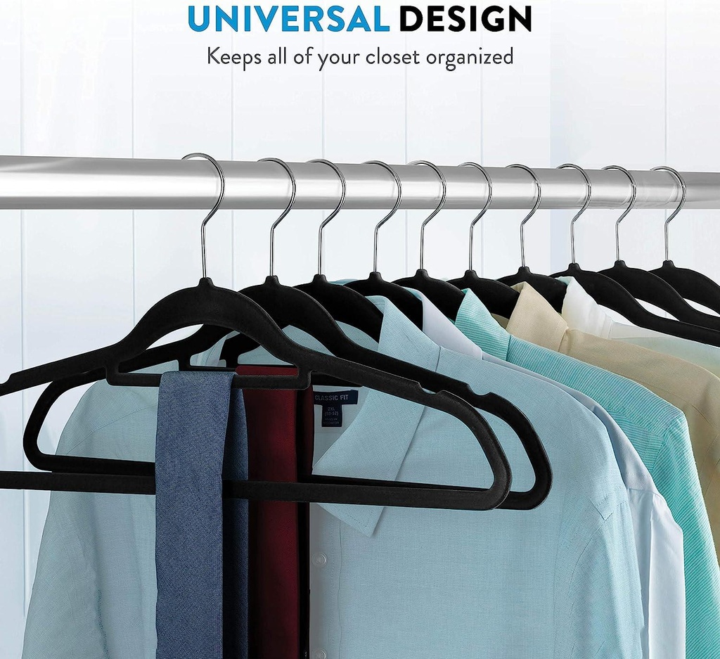 10 PK Velvet Hangers Set Packed