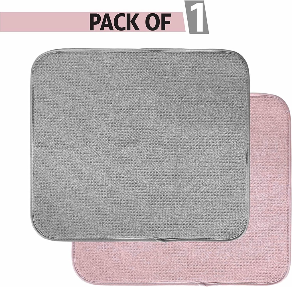 1 X Dish Drying Microfiber Mat 30cm x 40cm