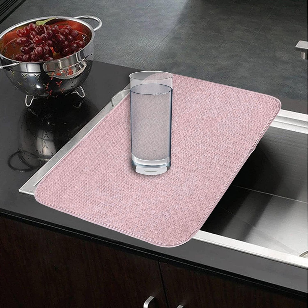 1 X Dish Drying Microfiber Mat 30cm x 40cm