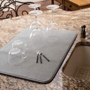 1 X Dish Drying Microfiber Mat 30cm x 40cm