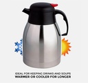 1.5L Stainless Steel Double Wall Jug Vacuum Thermos Flask Teapot Coffee