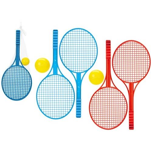 1 X Deluxe Tennis Set With Soft Ball - 3 ASSORTED -