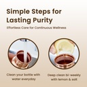 1 Liter Copper Water Bottle - Diamond