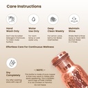 1 Liter Copper Water Bottle - Hammer