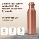 1 Liter Copper Water Bottle - Plain