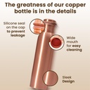 1 Liter Copper Water Bottle - Plain