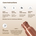1 Liter Copper Water Bottle - Plain