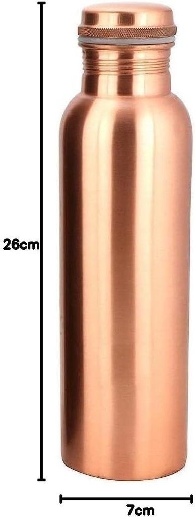 1 Liter Copper Water Bottle - Plain