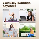 1 Liter Copper Water Bottle - Plain