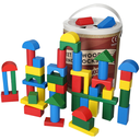 100pcs Blocks in a Bucket Shape Sorting