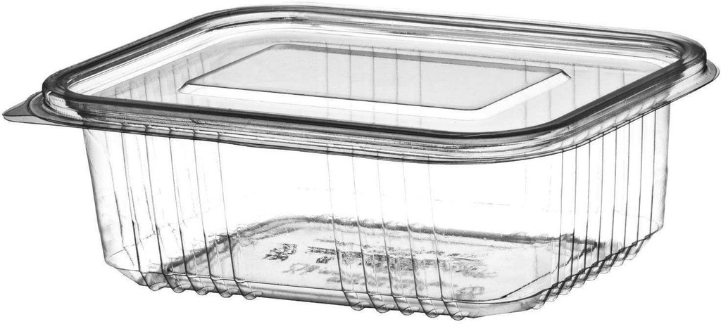 100 PC Hinged Lid Salad Containers 500cc
