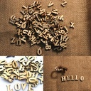 104pcs 13mm x 10mm - 1 X White, Black or Natural