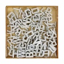 104pcs 13mm x 10mm - 1 X White, Black or Natural