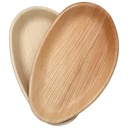 10'' Palm Leaf Plate Plates 10x6 Inch Oval - 10 pcs