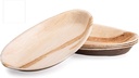 10'' Palm Leaf Plate Plates 10x6 Inch Oval - 10 pcs