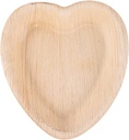 10 pcs  7'' Palm Leaf Plate heart shape - 10 pcs