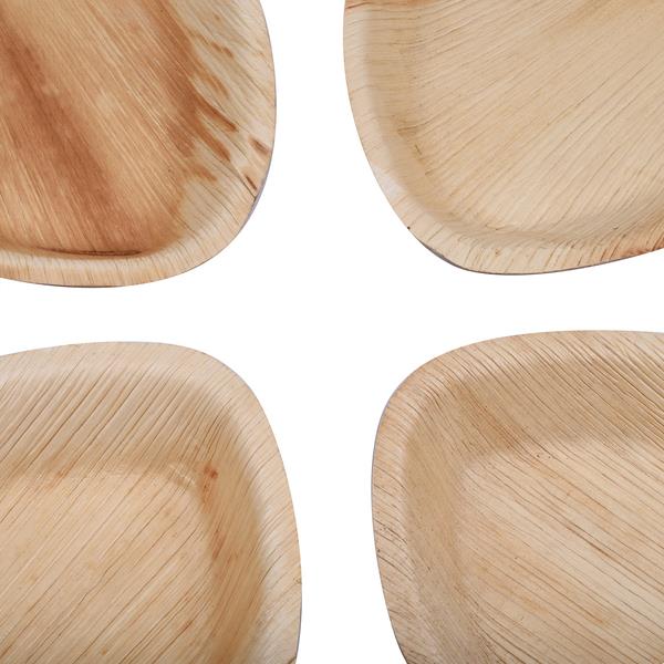 10 pcs  7'' Palm Leaf Plate heart shape - 10 pcs