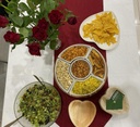 10 pcs  7'' Palm Leaf Plate heart shape - 10 pcs