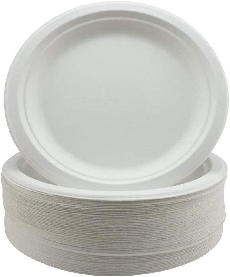 10'' Biodegradable bagasse Plates