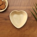 100 pcs  7'' Palm Leaf Plate heart shape - 100 pcs