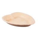 100 pcs  7'' Palm Leaf Plate heart shape - 100 pcs
