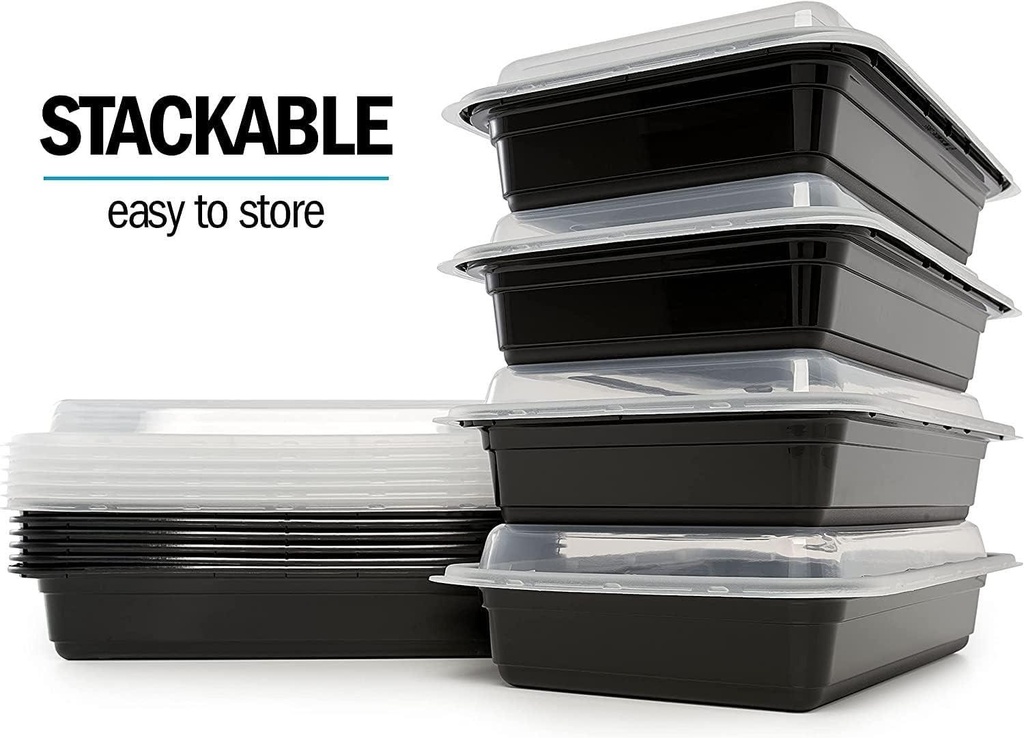 1 Compartment Meal Prep Containers 32oz Pack of 30