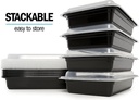 1 Compartment Meal Prep Containers 32oz Pack of 50
