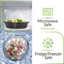 10 X Round Plastic Meal Prep Containers - Reusable BPA Free with Airtight Lids