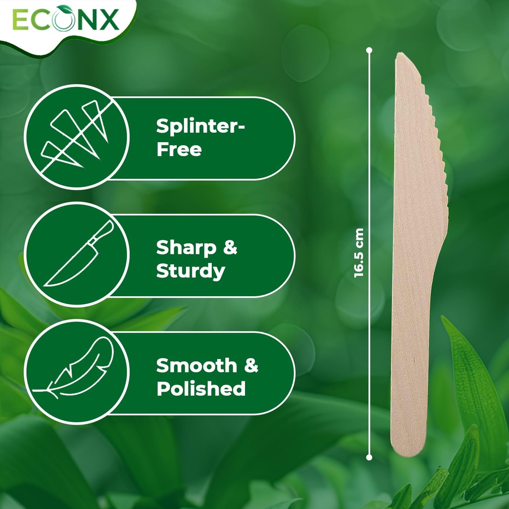 100 PCS WOODEN KNIFE