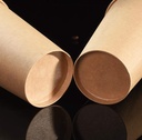 100 pcs 12oz Paper Hot Cups Disposable Brown Paper Coffee/Cold Drinks Cups