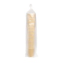 1000 X 4OZ RIPPLE WALL PAPER CUP DISPOSABLE KRAFT 3 PLY