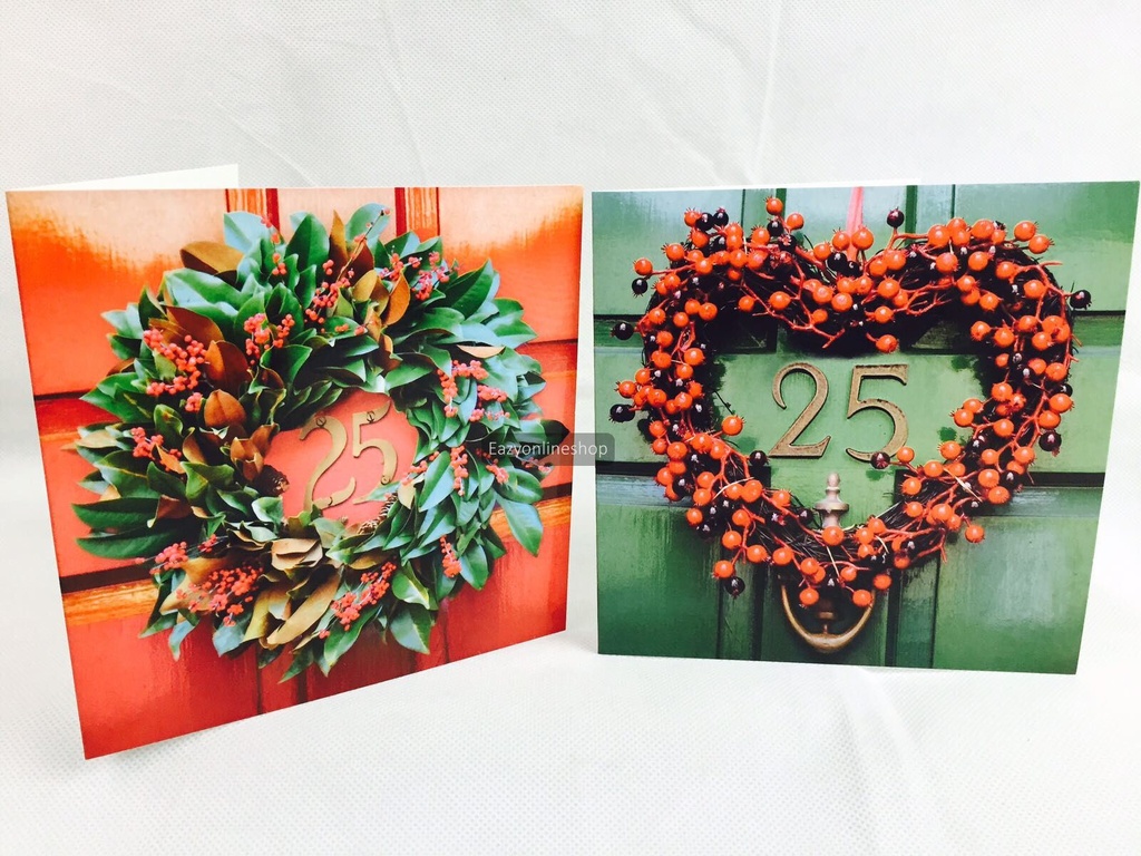12 x Glossy Christmas Cards