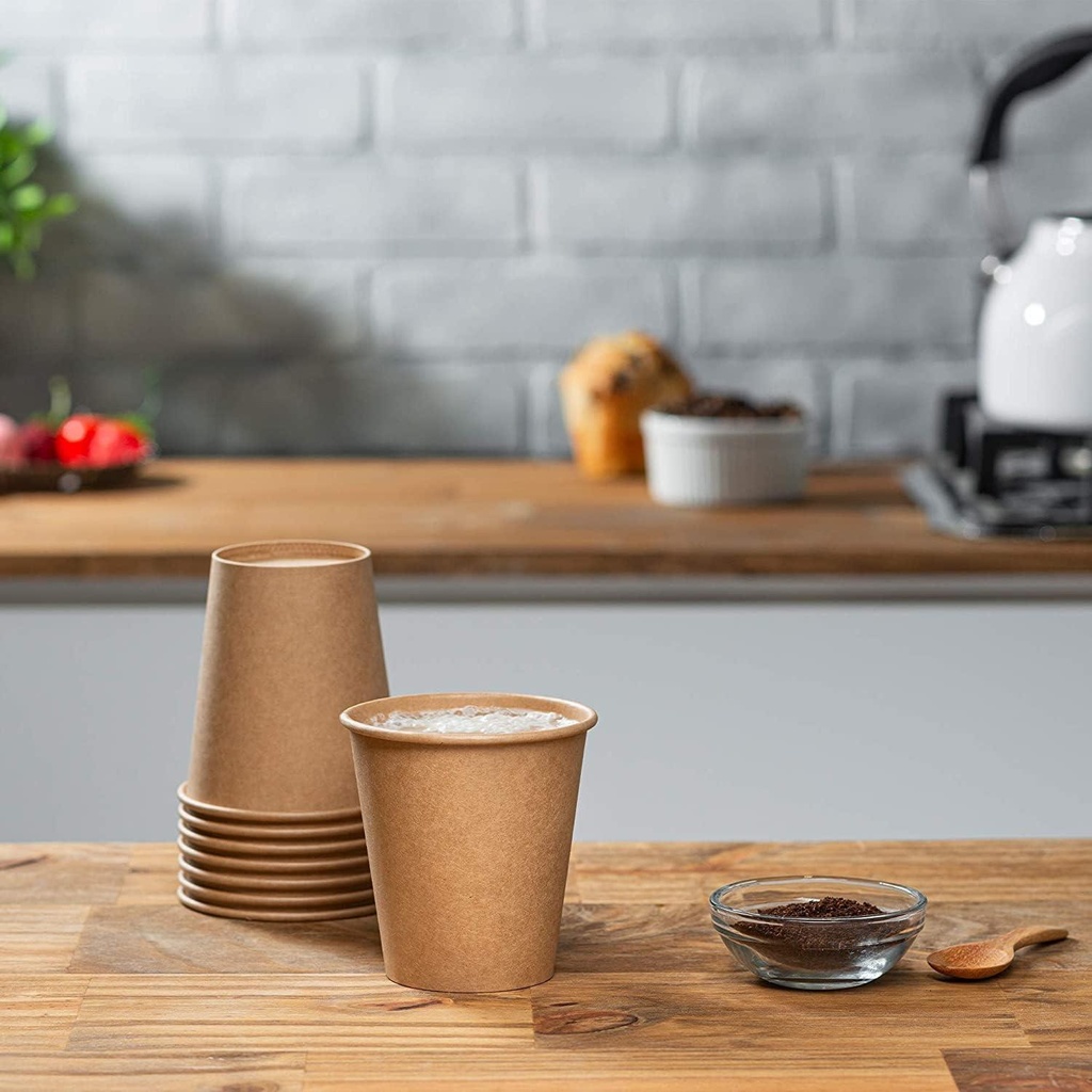 100 pcs 8oz Paper Hot Cups Disposable