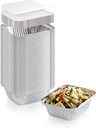 100 x HRD Foil Food Container No.2 470ml/16oz Pack of 100