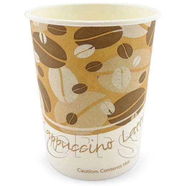 1000 X 12Oz Biodegradable Paper Coffee Cups
