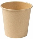 100 X 8Oz Brown Paper Coffee Cups