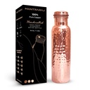1 Liter Copper Water Bottle - Hammer