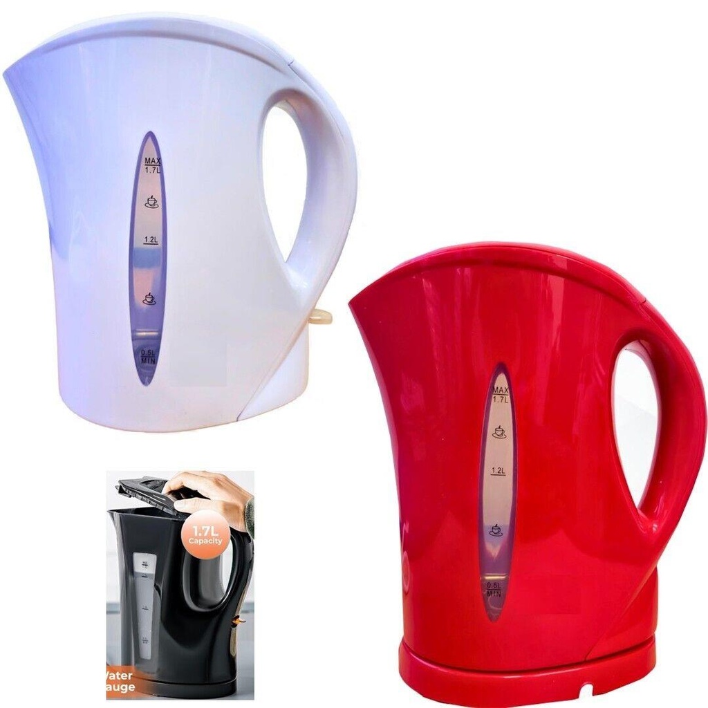 1.7L Capacity Kettle BPA Free 2200W Auto Shut-Off Cordless Electric Kettle