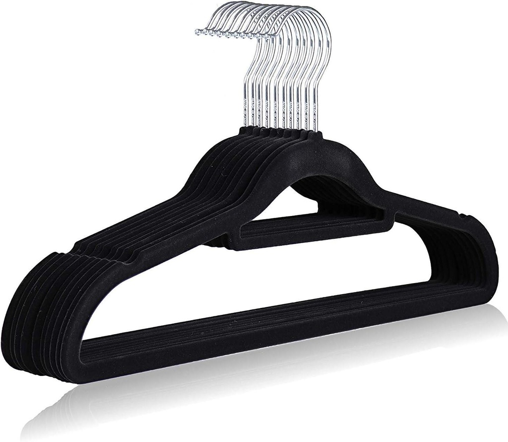 10 PK Velvet Hangers Set Packed