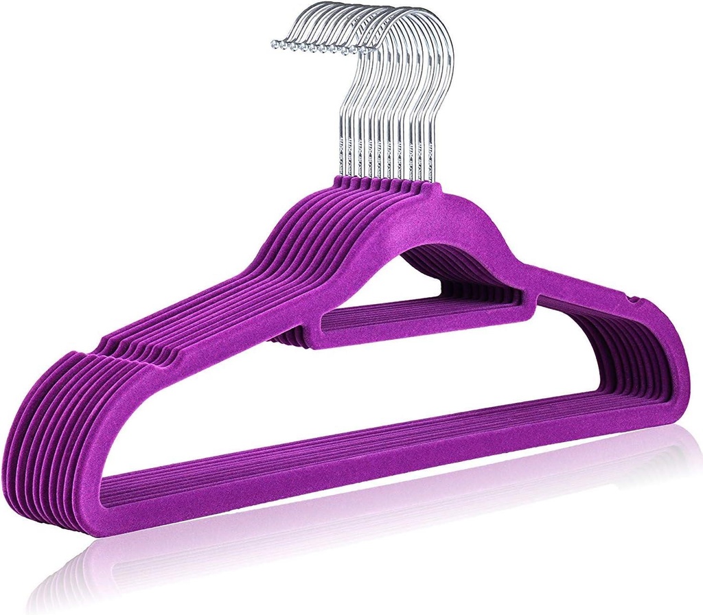 10 PK Velvet Hangers Set Packed