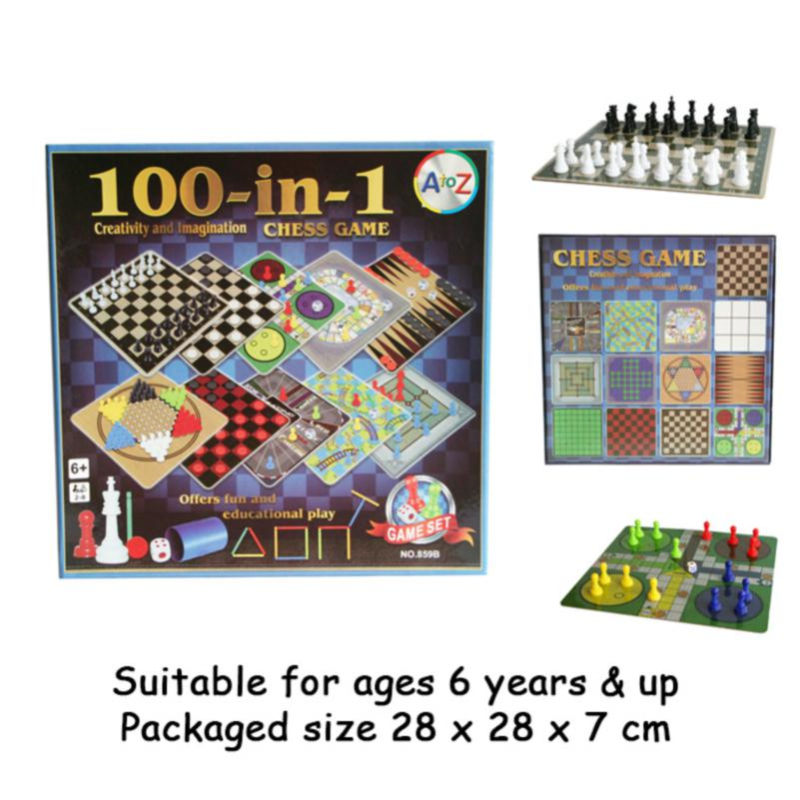 100 in 1 Classic Traditional Board Game