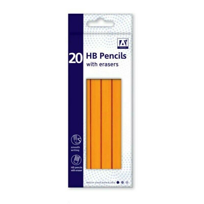 20 HB Penciles With Erasers