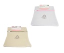 1 X Fabric Beige White Laundry Bag Zip Mesh Underwear 30 x 40cm