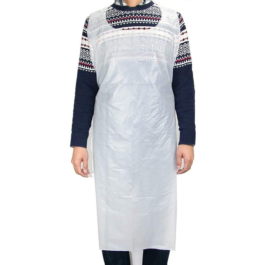 100 x Emergency Disposable Aprons One Size 20 Micron (Pack OF 100)